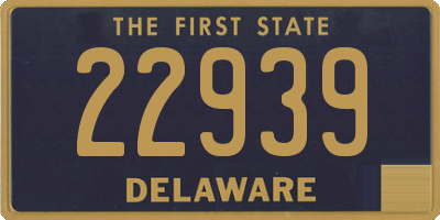 DE license plate 22939