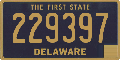 DE license plate 229397