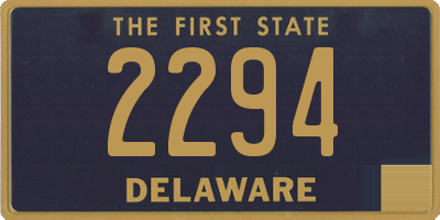 DE license plate 2294