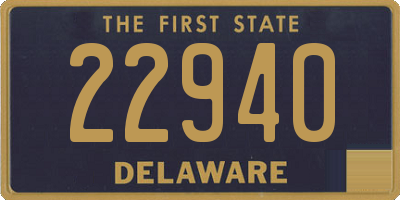 DE license plate 22940