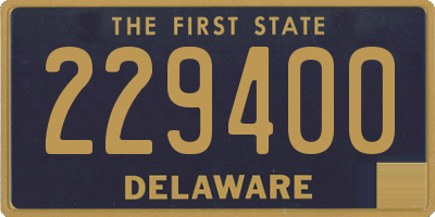 DE license plate 229400