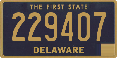 DE license plate 229407