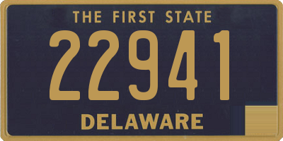 DE license plate 22941