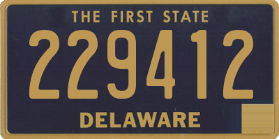 DE license plate 229412