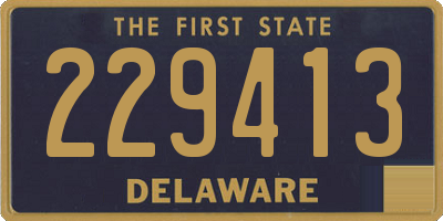 DE license plate 229413