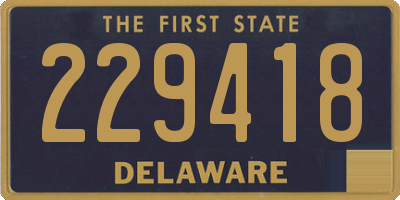 DE license plate 229418