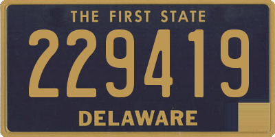 DE license plate 229419