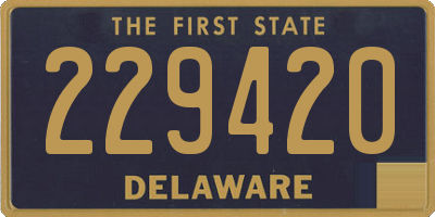 DE license plate 229420