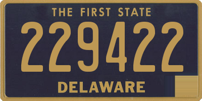 DE license plate 229422