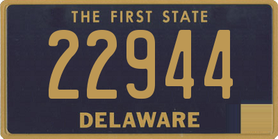 DE license plate 22944