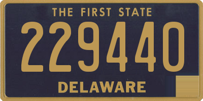DE license plate 229440