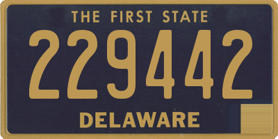 DE license plate 229442