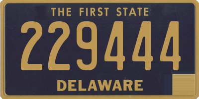 DE license plate 229444
