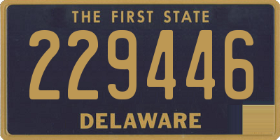 DE license plate 229446