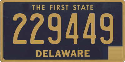 DE license plate 229449