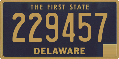 DE license plate 229457