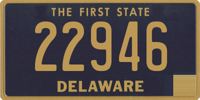 DE license plate 22946