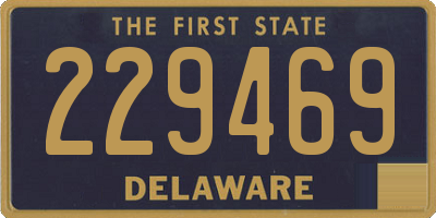 DE license plate 229469