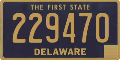 DE license plate 229470