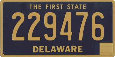 DE license plate 229476