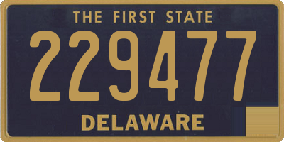 DE license plate 229477