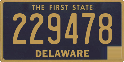 DE license plate 229478