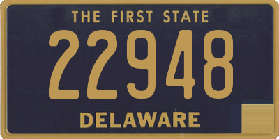 DE license plate 22948