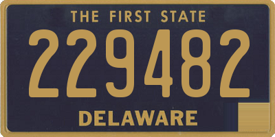 DE license plate 229482