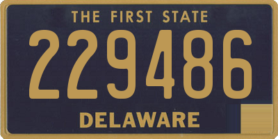 DE license plate 229486