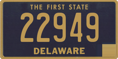 DE license plate 22949