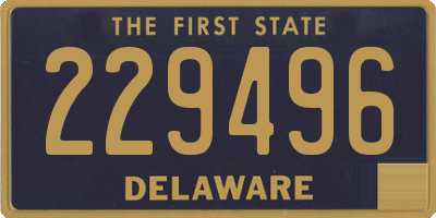 DE license plate 229496