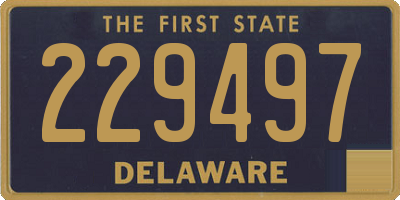 DE license plate 229497