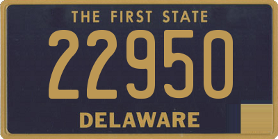 DE license plate 22950