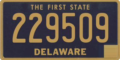 DE license plate 229509