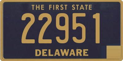 DE license plate 22951