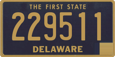 DE license plate 229511