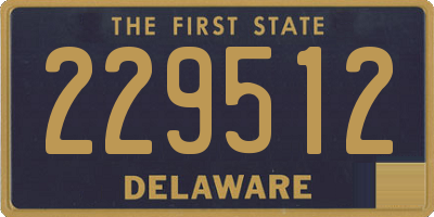 DE license plate 229512