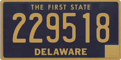 DE license plate 229518