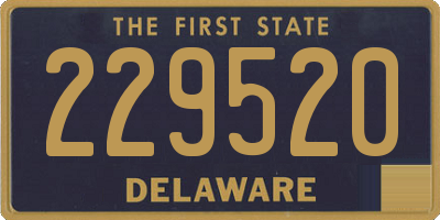 DE license plate 229520
