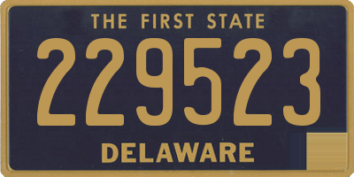 DE license plate 229523