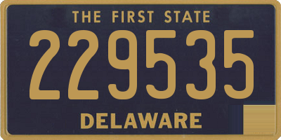 DE license plate 229535