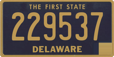 DE license plate 229537