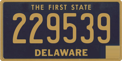 DE license plate 229539