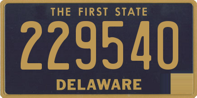 DE license plate 229540