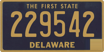 DE license plate 229542