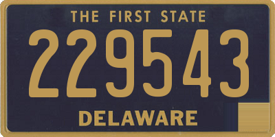 DE license plate 229543