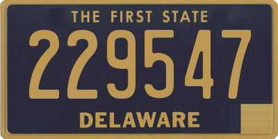 DE license plate 229547