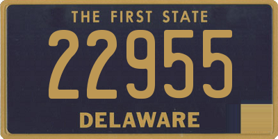 DE license plate 22955