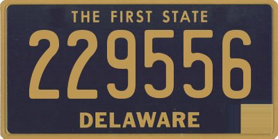 DE license plate 229556