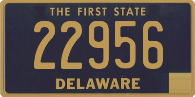 DE license plate 22956